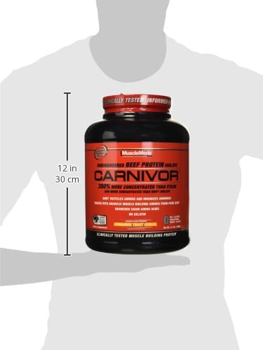MuscleMeds Carnivor Beef Protein Isolate, 0 Lactose, 0 Sugar, 0 Fat, 0 Cholesterol, Cinnamon Toast Cereal, 4 Lb, 56 Servings
