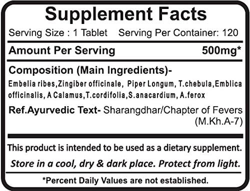 Planet Ayurveda Sanjivani Vati - Herbal Tablets, 100% Natural and Pure - 2 Bottles(Each Bottle Contains 120 Tablets)