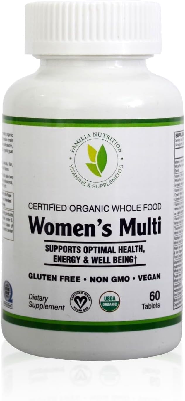Women's Multivitamin with Vitamins A, C, D, E, B-6 and B-12 for Daily Nutritional Support Non-GMO & Gluten Free - 60 Count