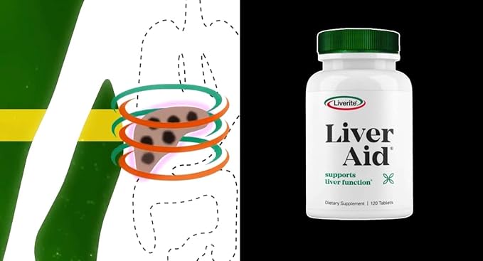 Liverite Liver Aid 120 Tablets, Liver Support, Liver Cleanse, Liver Care, Liver Function, Energy.