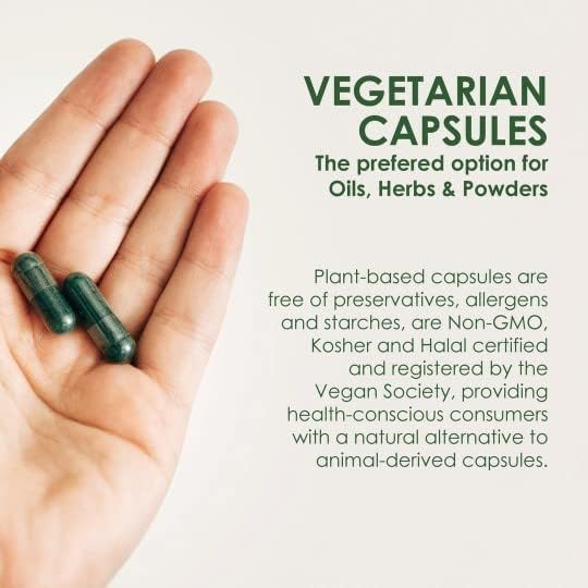 Capsuline Colored Size 00 Empty Vegan Capsules - 10000 Count - Empty Veggie Pill Capsules - DIY Vegetable Capsule Filling - Empty Caps - Kosher and Halal Certified - Non-GMO Certified (Blue/White)
