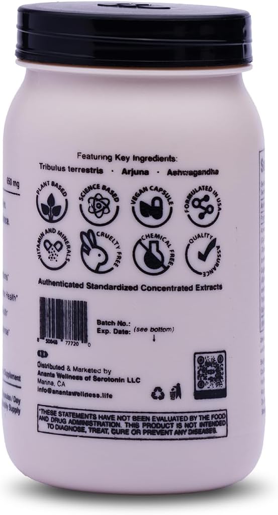 Ananta AllSys His Supplement for Men - Support to Maintain 11 Main Bodily Systems, Help to Promotes Hair, Skin and Bone Health, Helps Boost Immune Support (60 Vegan Capsule)