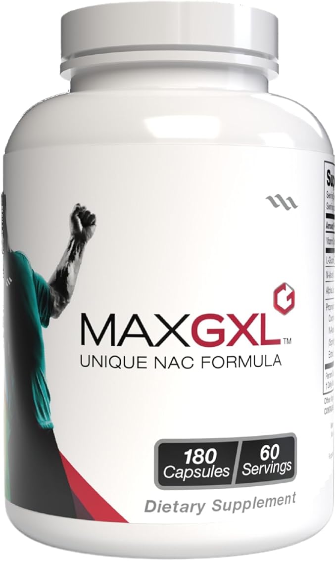 Max GXL, Unique NAC Formula, 180 Vegetable Capsules, 60 Servings