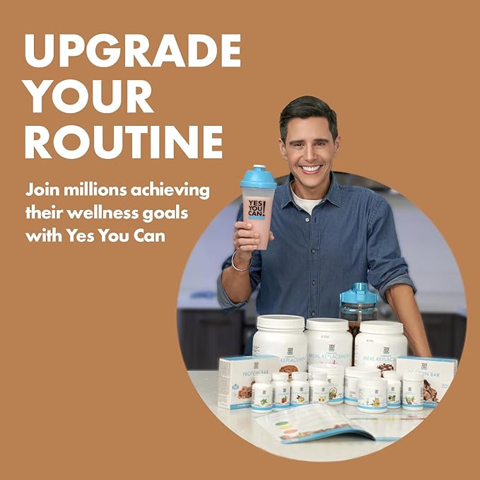 Yes You Can! Complete Meal Replacement - 15 Servings, 20g of Protein, 0g Added Sugars, 21 Vitamins and Minerals - All-in-One Nutritious Meal Replacement Shake (Coffee)