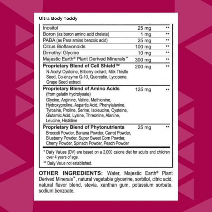 Toddy 90 PAK - Vitamins Minerals Amino acids phytonutrients antioxidants Omega-3 Essential Fatty acids