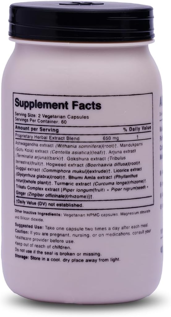 Ananta AllSys His Supplement for Men - Support to Maintain 11 Main Bodily Systems, Help to Promotes Hair, Skin and Bone Health, Helps Boost Immune Support (60 Vegan Capsule)