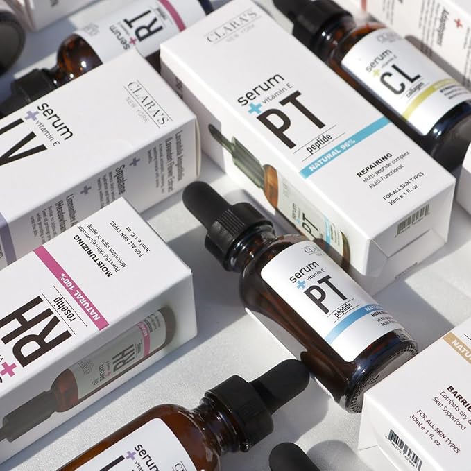 CLARA'S NEW YORK Stimulating Rejuvenating Retinol Facial Serum with Vitamin E for Anti-aging, Reducing Wrinkles & Fine Lines, 30ml /1Fl oz - Made In USA