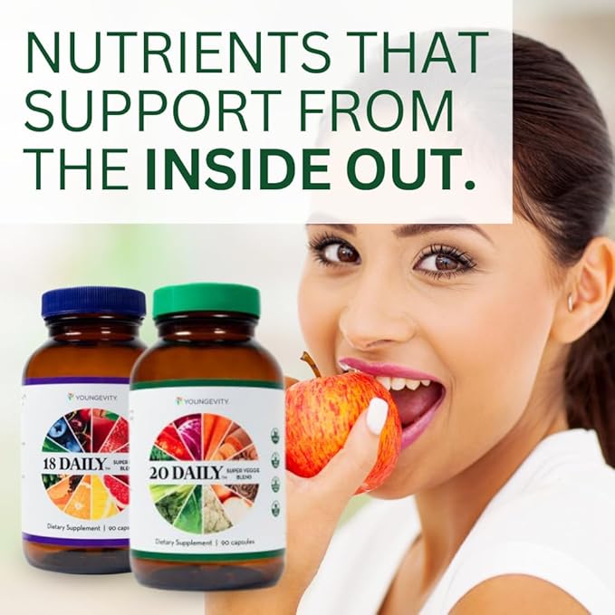 Youngevity 18 Daily Super Fruit Blend & 20 Daily Super Veggie Blend
