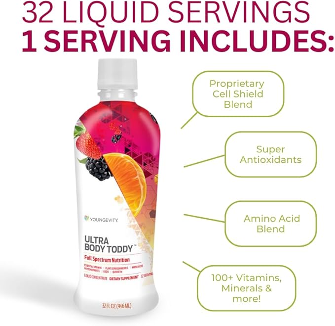 Toddy 90 PAK - Vitamins Minerals Amino acids phytonutrients antioxidants Omega-3 Essential Fatty acids