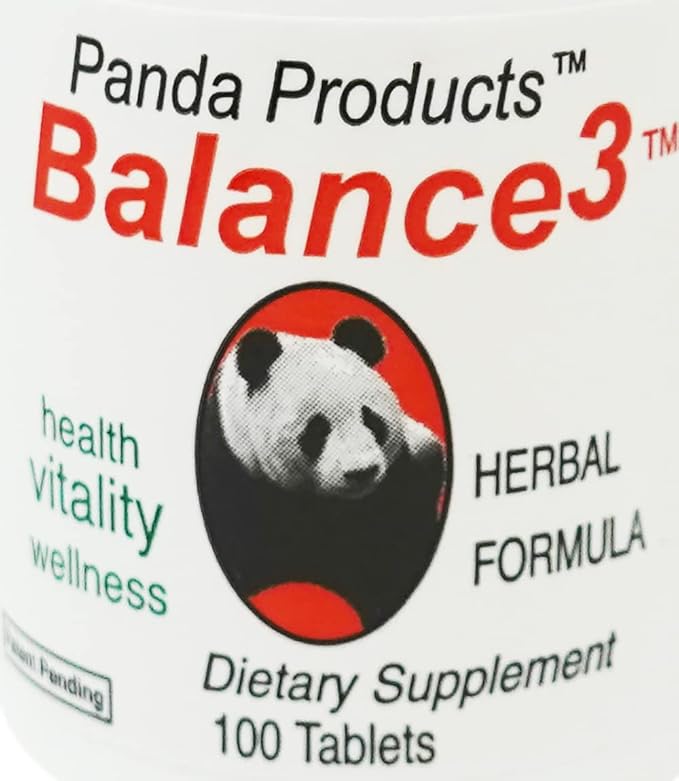 Balance 3 - Panda Products, 100 Tablets, Herbal Formula