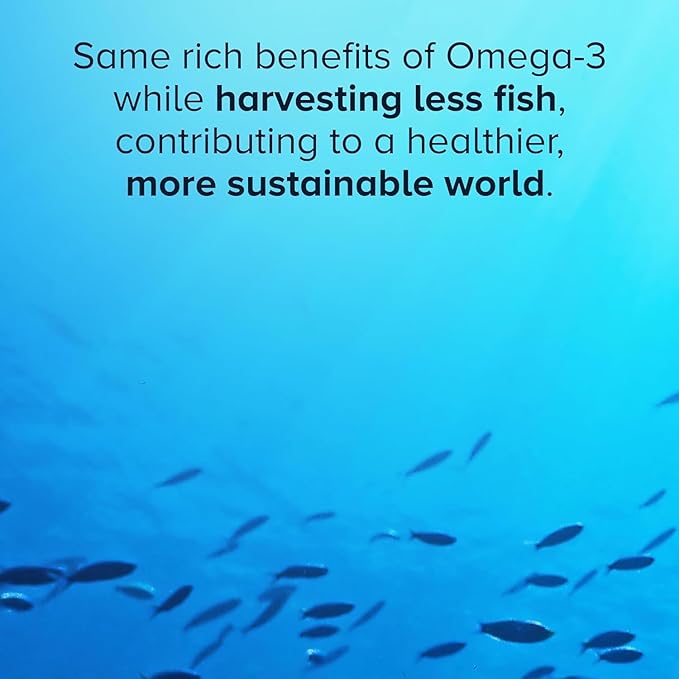 Qunol Advanced Omega 3 Krill and Fish Oil Complex, 10x Better Bioavailability, One Pill Dose, 250mg EPA & DHA, Supports Brain, Eye, Heart and Joint Health, 60 Count