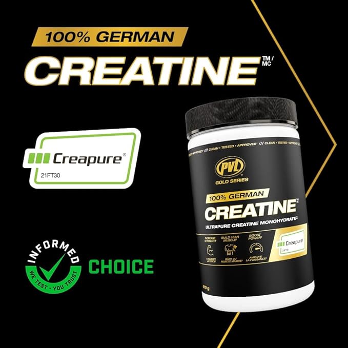 PVL Creapure Creatine - 100% Pure German Creatine monohydrate Powder - 48 Servings - 240 g