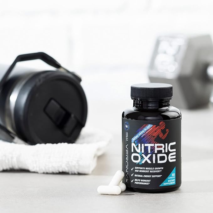 Extra Strength Nitric Oxide Supplement L Arginine 3X Strength - Citrulline Malate, AAKG, Beta Alanine - Premium Muscle Supporting Nitric Booster for Strength & Energy to Train Harder - 60 Capsules