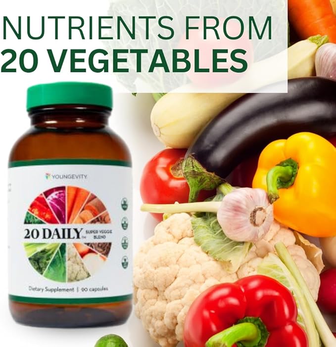 Youngevity 18 Daily Super Fruit Blend & 20 Daily Super Veggie Blend