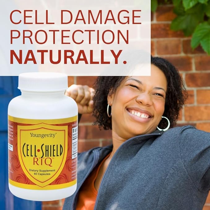Youngevity Resveratrol Turmeric Quercetin RTQ Cell Shield - 60 Capsules (Pack of 2)
