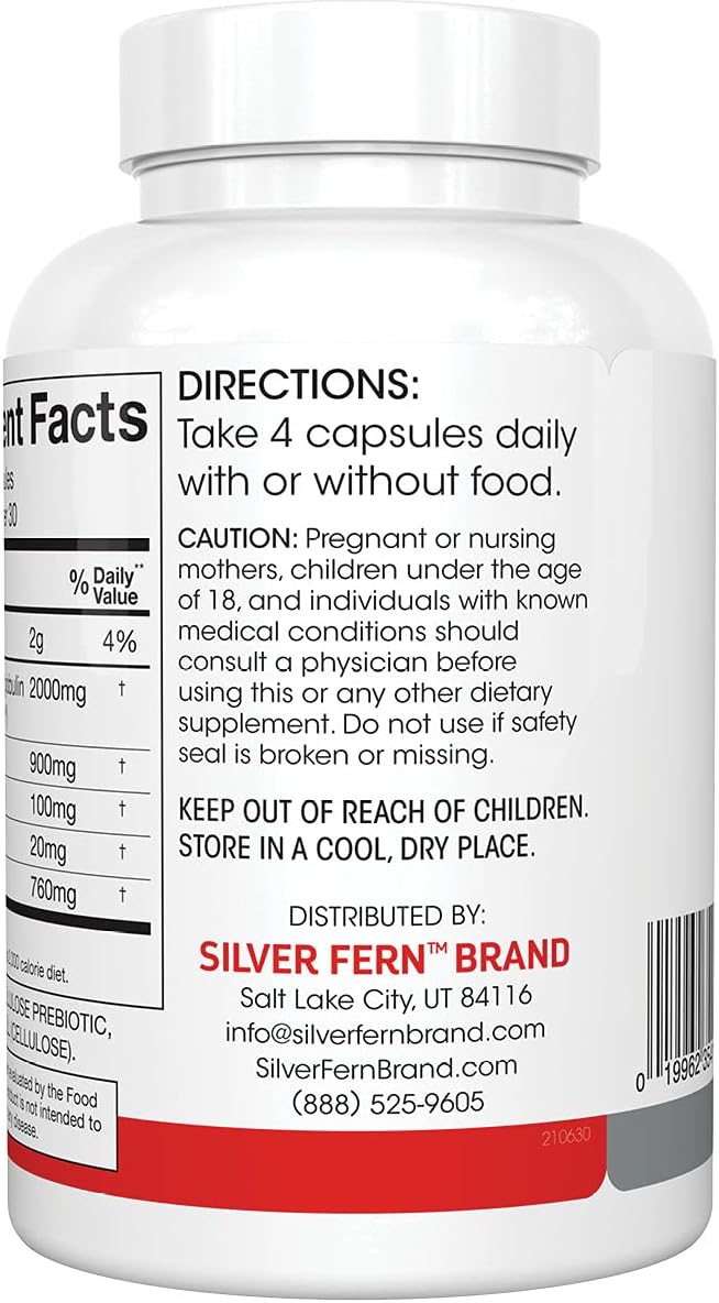 Silver Fern Cleanse - Daily Gut Detox - 2 Bottle - 240 Capsules - 60 Day Supply - Immunoglobulin G, A & M -(IgG, IGA, IgM) - Digestive System Detoxificaton & Immune System Support - Postbiotic