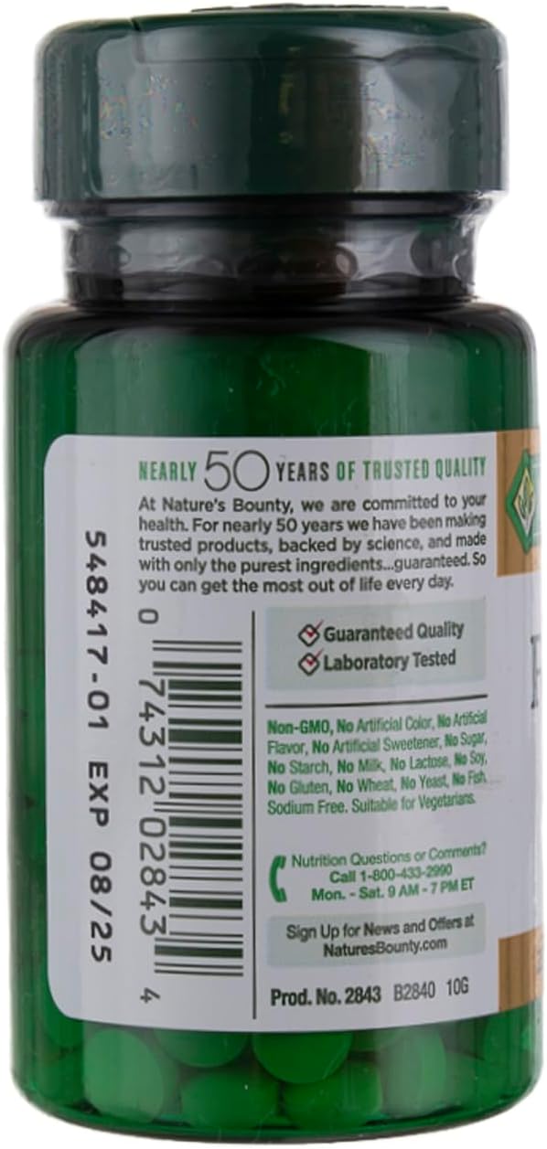 Nature's Bounty Folic Acid 800 mcg Tablets Maximum Strength 250 ea