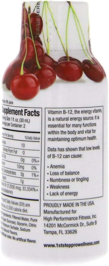 B-12 Boost Cherry Charge 12 (2 fl oz) bottles