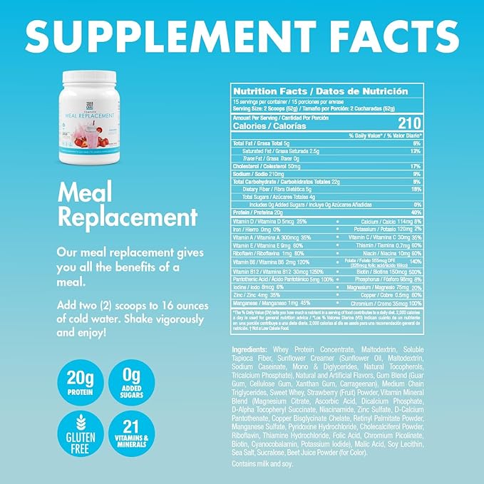Yes You Can! Detox Plus Kit, Daily Cleanse Pure Fiber Meal Replacement, Drink Mix, Shake Booster and Supplement, Body Cleanse Kit for Women, Daily System Cleanse - Strawberry, Aloe Vera Hibiscus