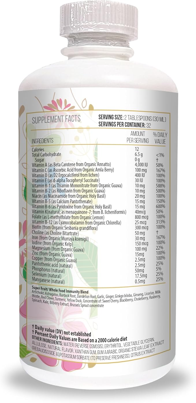 Actif Liver Mega Liquid Support - Complete Liver and Bile Maximum Strength Supplement, Non-GMO, Made in USA, 32oz