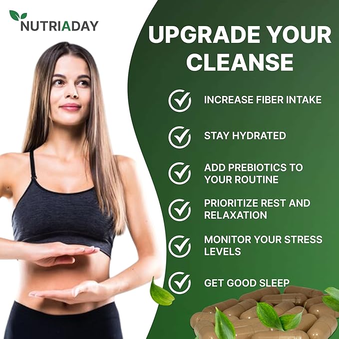 Colon 15 Day Cleanse, Advanced Gut Cleanse Detox for Women & Men with Cascara Sagrada, Psyllium Husk & Senna Leaf, Digestive Wellness, Gluten-Free, Non-GMO, Vegan, 30 Capsules 1-2 Daily