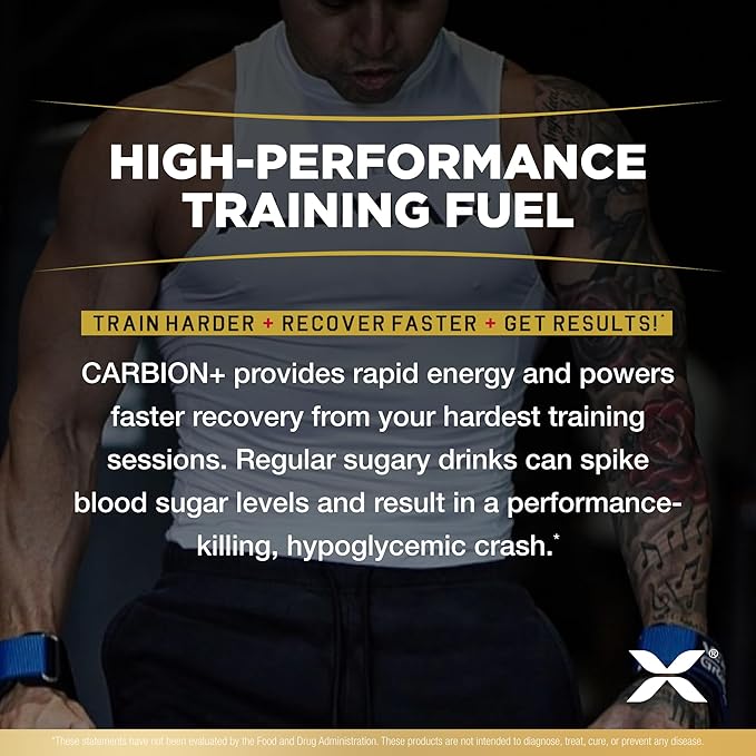 ALLMAX Nutrition - CARBION+ Workout Hydration Supplement Powder with Electrolytes, Supports Endurance, Recovery, and Exercise Performance, Gluten Free and Vegan, Lemon Lime, 25 Servings