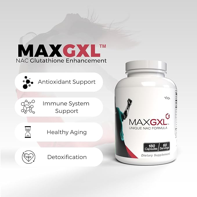 Max GXL, Unique NAC Formula, 180 Vegetable Capsules, 60 Servings