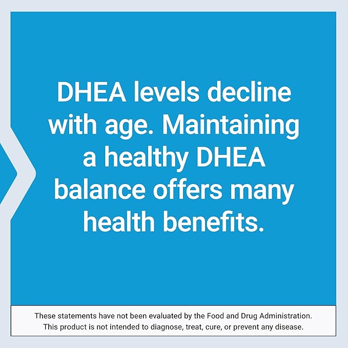 Life Extension DHEA - For Hormone Balance, Immune Support, Sexual Health, Bone & Cardiovascular Health and Anti-Aging and Mood Support Non-GMO, Gluten-Free - 60 Vegetarian Capsules
