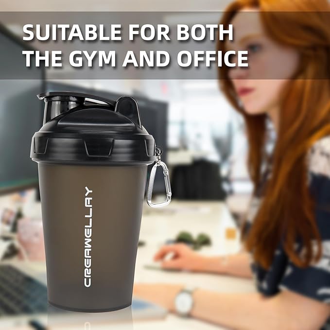 3 Pack Shaker Bottles for Protein Mixes, 17 oz Small Protein Shaker Bottle with Handle, Gym Shaker Cups with Blending Ball for Pre Workout, BPA-Free & Dishwasher Safe (Black, Pink, Blue)