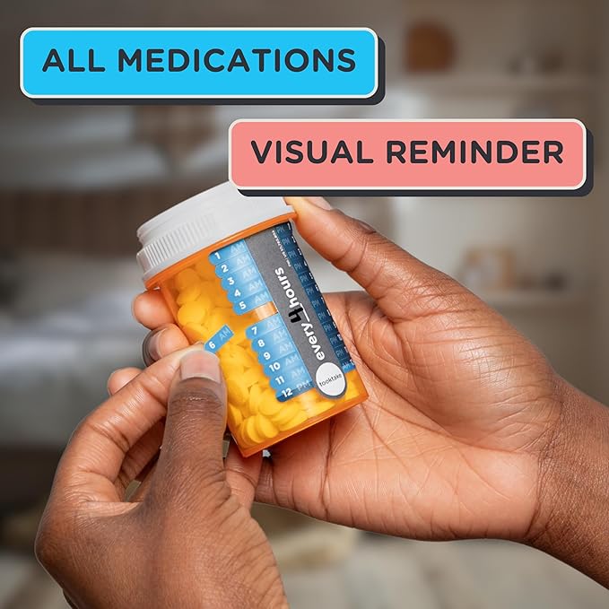 Tracking Stickers/Mixed 3 Pack-Vitamins & Medication in All Forms,Vitamin Organizer,Easy Pill Tracker, Daily Pill Organizer,Medicine Organizer,Weekly Pill Box,7 Day Week, AM/PM,Day & Night