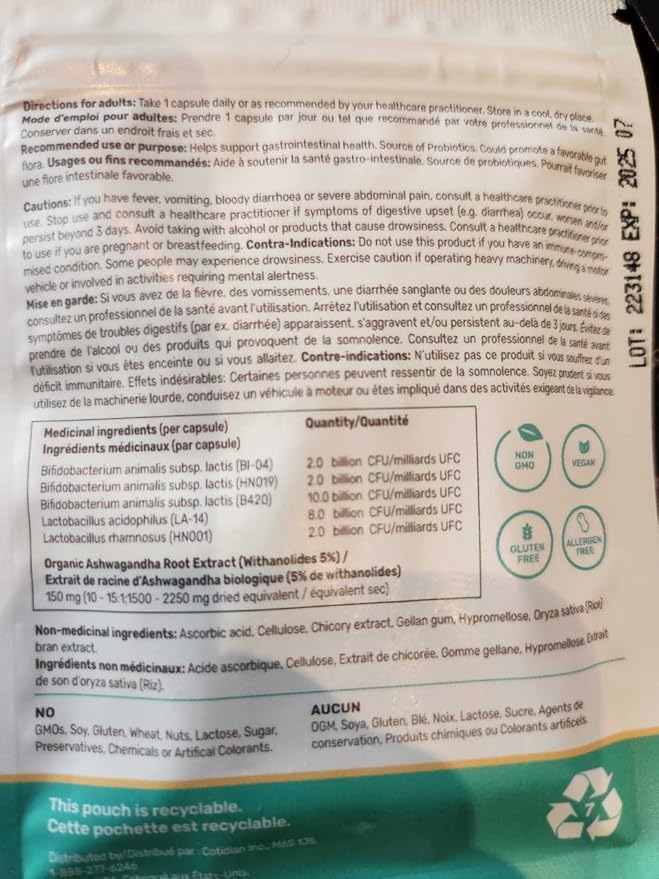 Routine Women's Daily Probiotics for Digestive and Feminine Health - 24 Billion CFU 30 Capsules - Dairy Free Organic Probiotics for Women - Free Glass Jar