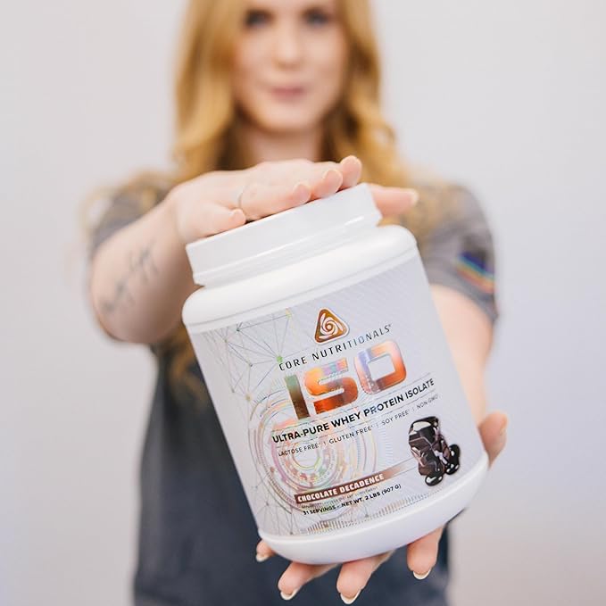 Core Nutritionals ISO, 100% Micro Filtered, Zero Artificial Fillers, 25g Whey Protein Isolate, 32 Servings (Chocolate Decadence)