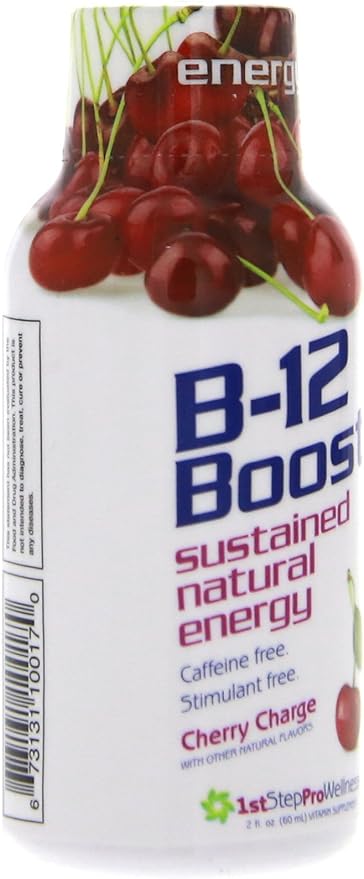 B-12 Boost Cherry Charge 12 (2 fl oz) bottles