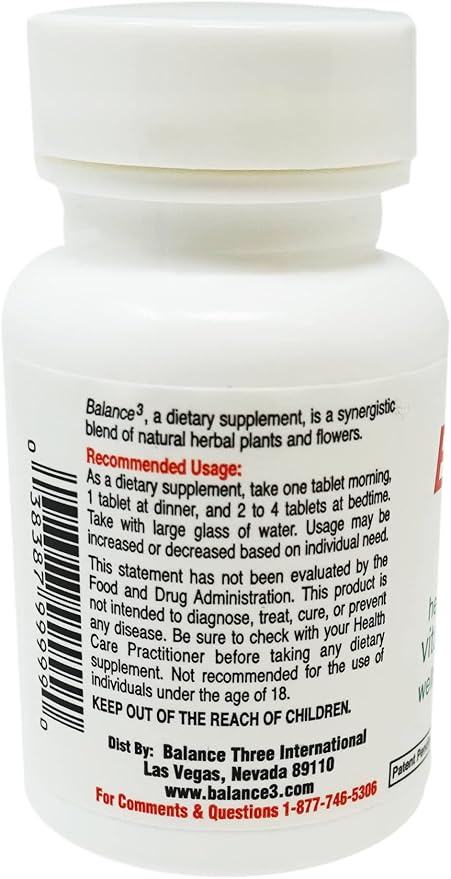 Balance 3 - Panda Products, 100 Tablets, Herbal Formula