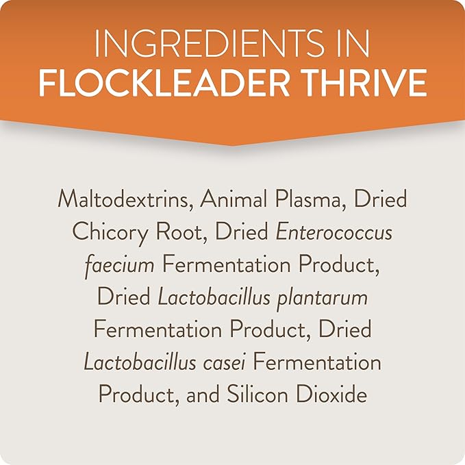 Thrive, Daily Probiotic & Prebiotic Poultry Supplement for Chickens 8+ Weeks Old, 8 oz