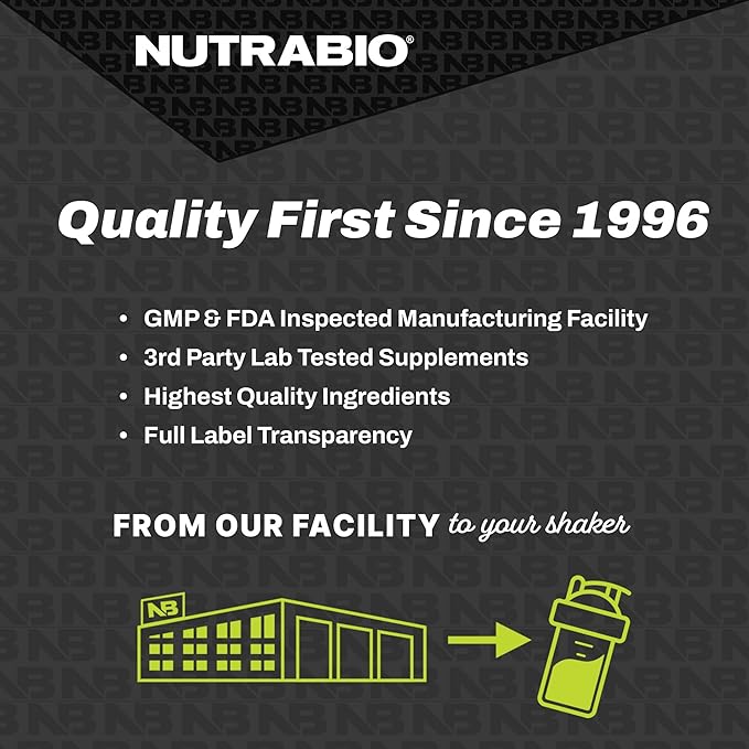 NutraBio – EAA Pure – 9 Amino Acids – Muscle Repair and Recovery, 30 Servings, Grape Berry Crush – Pre or Post Workout – All Day Recovery