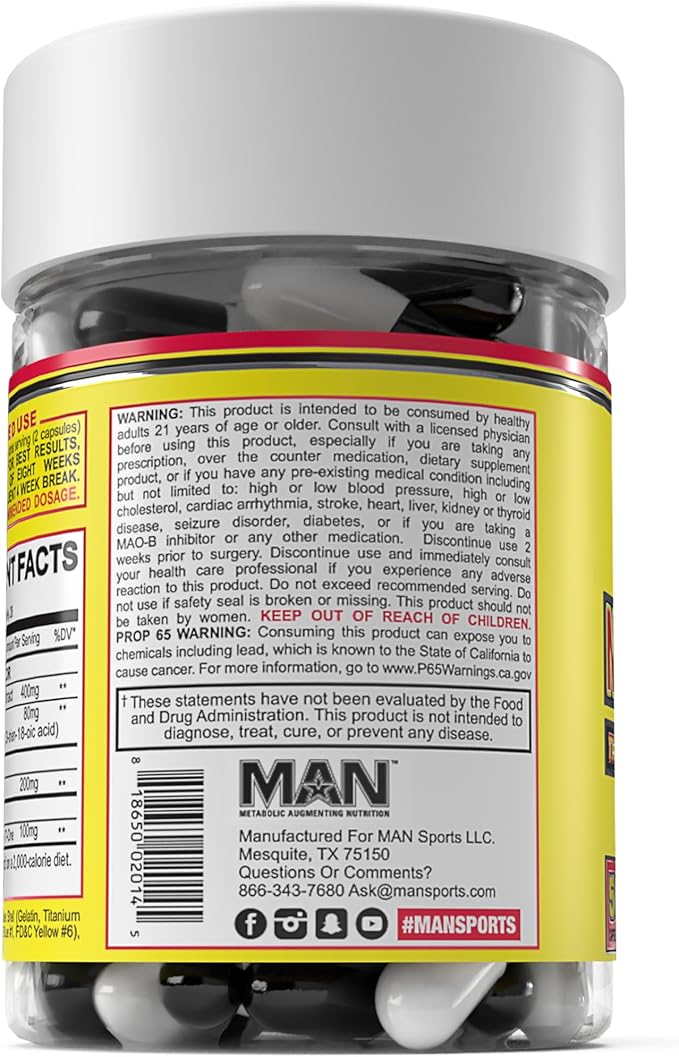 MAN Sports Nolvadren XT Advanced Testosterone Booster for Men - Muscle Builder Supplements for Men - Naturally Supports Free Testosterone Levels - 56 Capsules