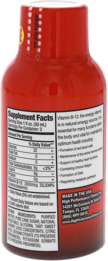 B-12 Boost Cherry Charge 12 (2 fl oz) bottles