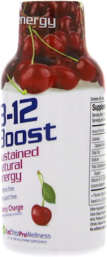 B-12 Boost Cherry Charge 12 (2 fl oz) bottles