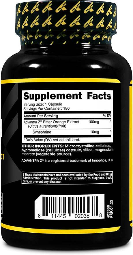PrimaForce Syneburn Supplement, 180 Capsules – Synephrine from ADVANTRA Z