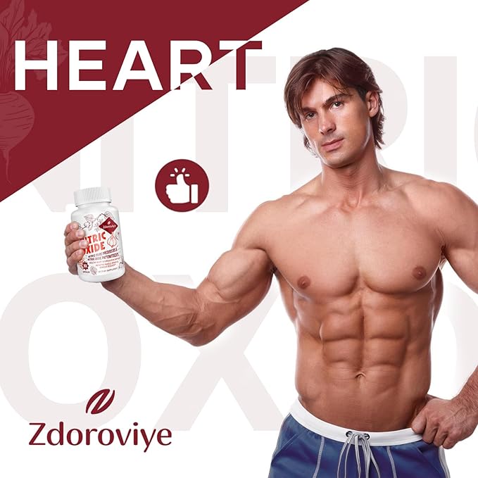 Nitric Oxide Supplement for Men, Nitric Oxide Precursor & Phytonutrient Complex for Heart, Immune- 90 Capsules (2 Pack)