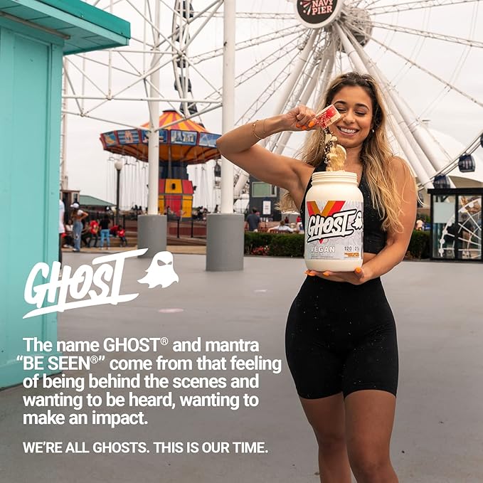 GHOST Vegan Protein Powder, Chocolate Cereal Milk - 2lb, 20g of Protein - Plant-Based Pea & Organic Pumpkin Protein - Post Workout & Nutrition Shakes, Smoothies, & Baking - Soy & Gluten-Free