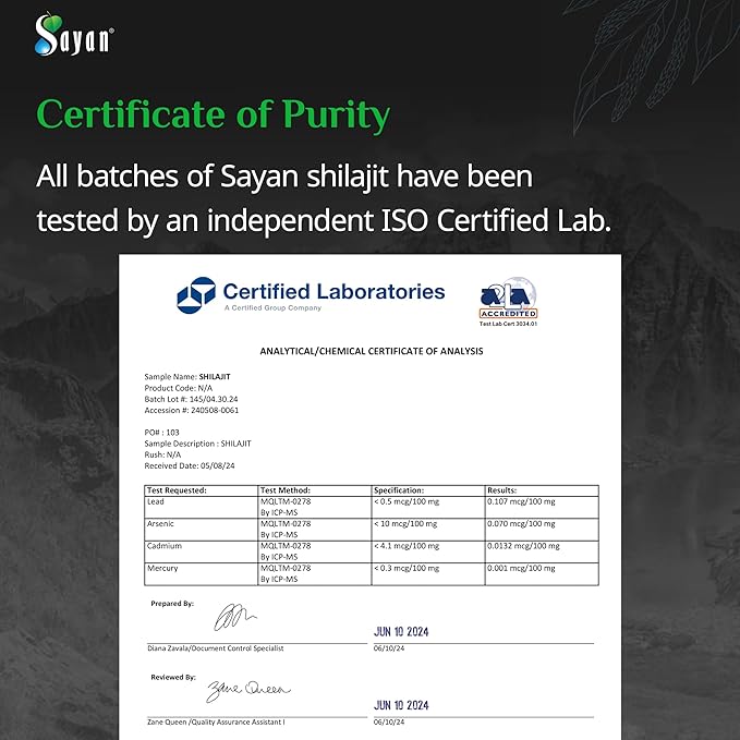 Sayan Shilajit Pure Organic Black Resin Mineral Tablets - Premium Quality Supplement Drops for Men and Women (120 Tablets, 2 Month Supply) for Immune Support, and Energy Boost