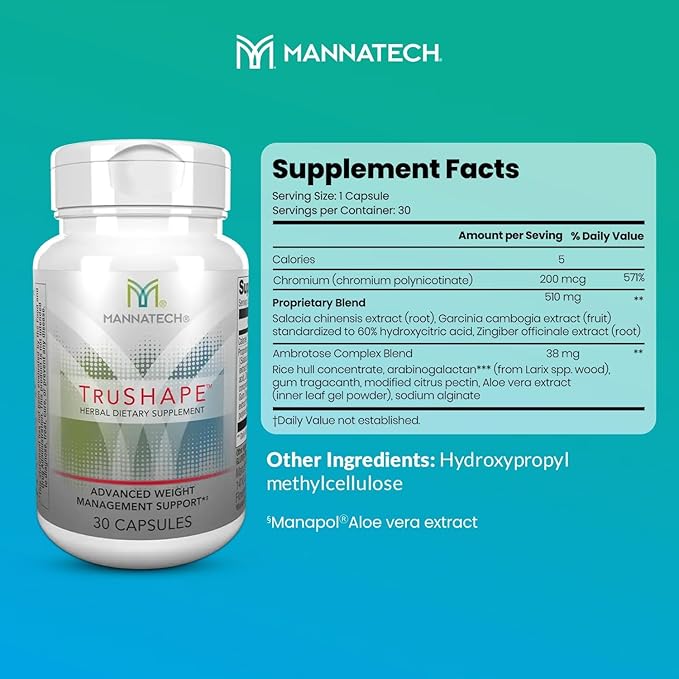Mannatech TruShape Capsules - 30 Capsules