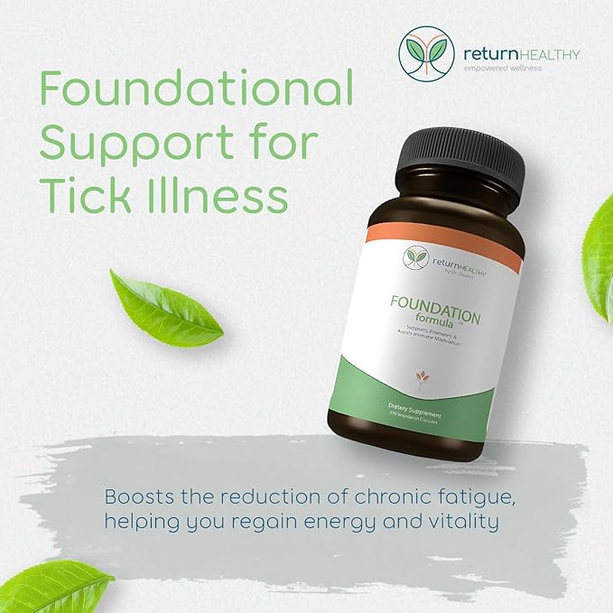Foundation Formula | Tick Immune Support Supplement | with Japanese Knotweed Root, Cat's Claw, Milk Thistle | Resveratrol Supplement | Non-GMO, All-Natural & Vegetarian, 270 Capsules