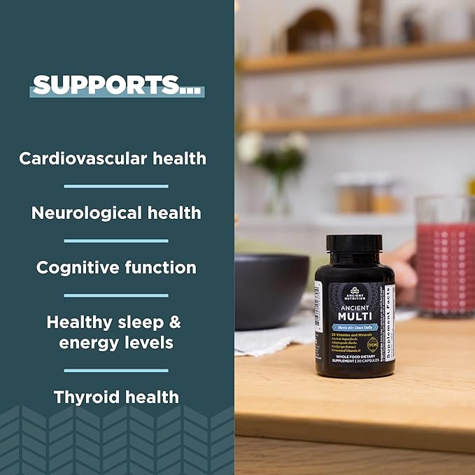 ANCIENT NUTRITION Men's 40+ 1-Day Multivitamin, 30 CT