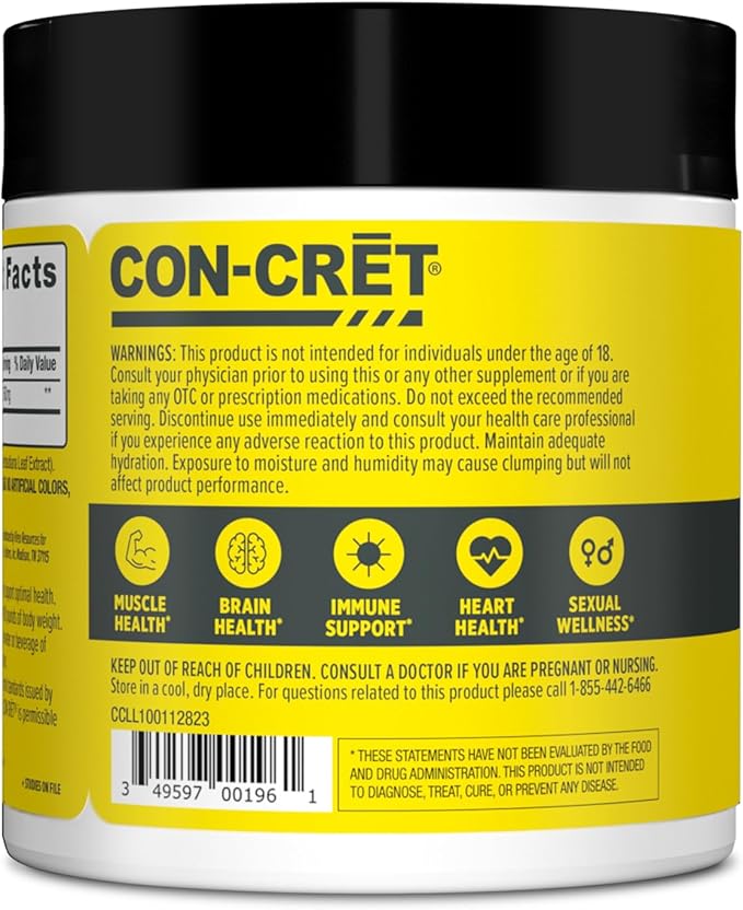 Creatine HCl Powder | Muscle, Cognitive, Cellular Energy Support | No Bloating or Cramps | USA Made & NSF Certified | Lemon Lime (100 Serving)