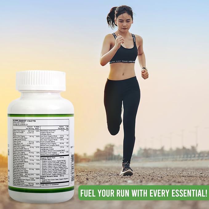 Women's Multivitamin with Vitamins A, C, D, E, B-6 and B-12 for Daily Nutritional Support Non-GMO & Gluten Free - 60 Count