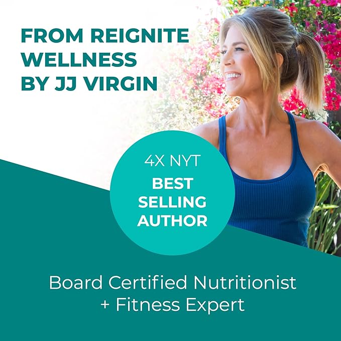 Reignite Wellness by JJ Virgin Chocolate Paleo Inspired All In 1 Shake - Gluten Free + Dairy Free Protein Powder - Contains 20G of Beef Protein with Vitamins, Minerals, Amino Acids (30 Servings)