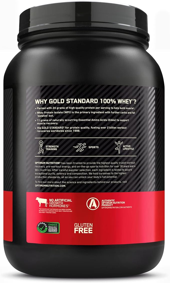 Optimum Nutrition Gold Standard 100% Whey Protein Powder, Chocolate Mint, 2 Pound (Packaging May Vary)